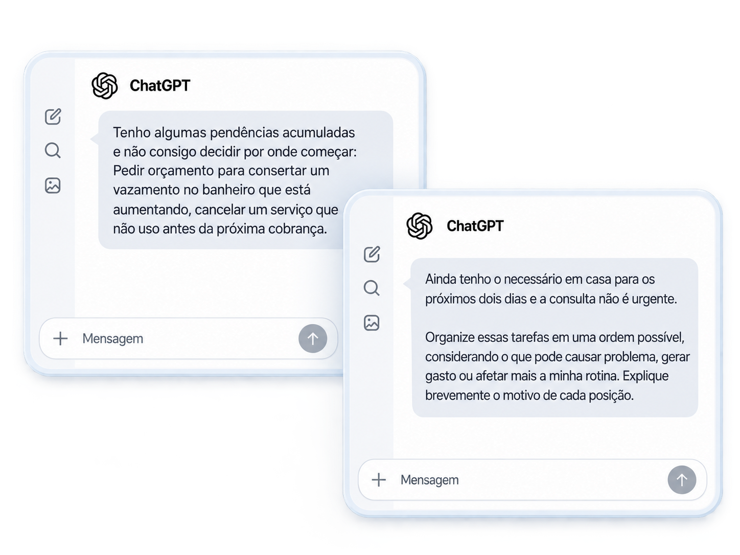 Prova real 01: pedido com contexto e critérios