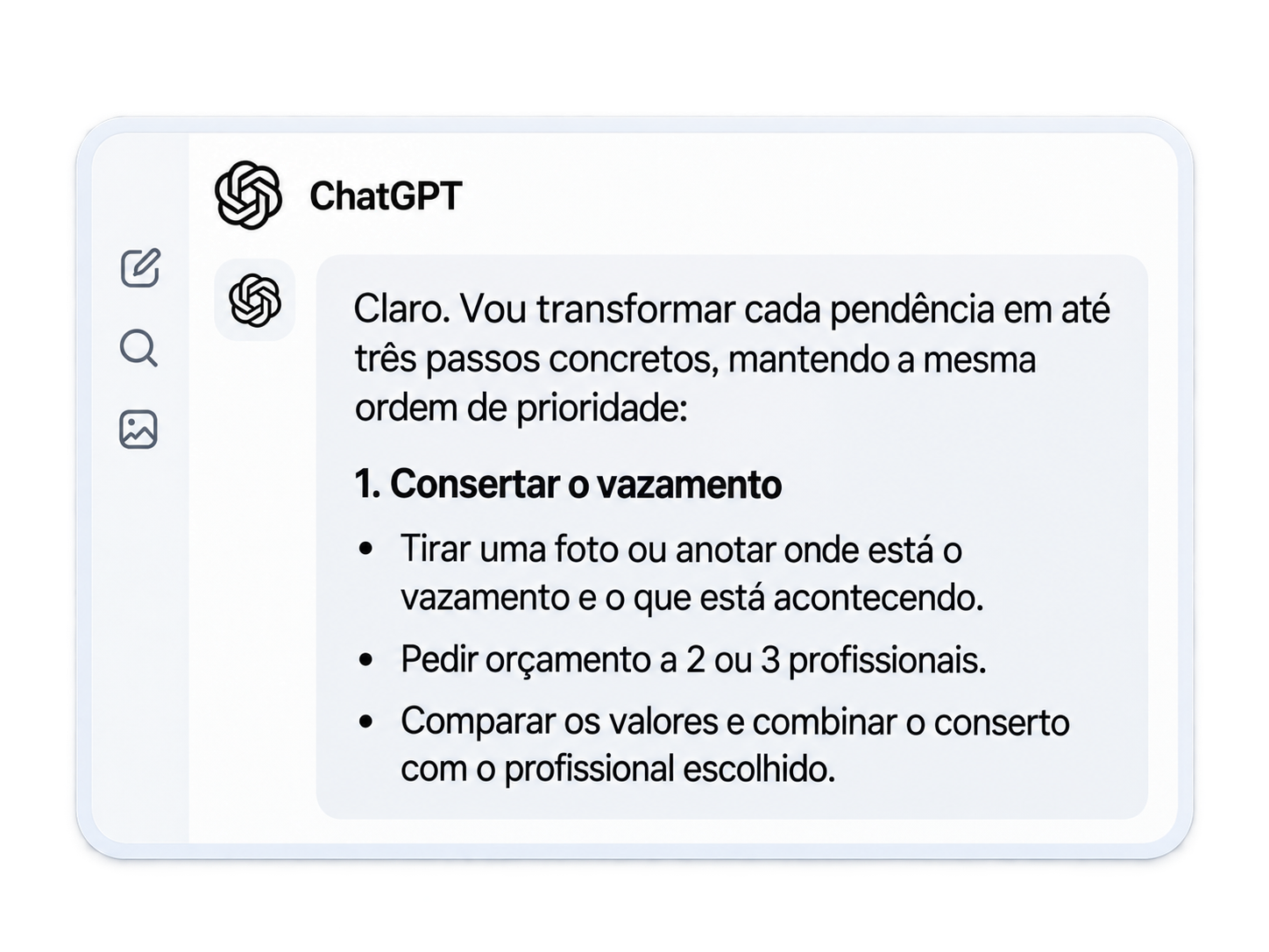 Prova real 03: continuação em ações