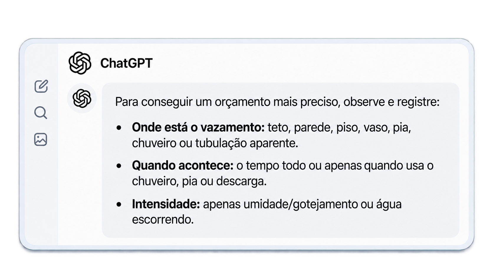 Prova real 04: aprofundamento sobre o vazamento